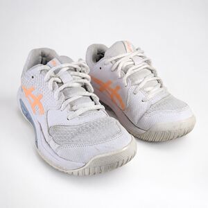ASICS White Orange Court Sneakers Women’s Size 7 Athletic Shoes